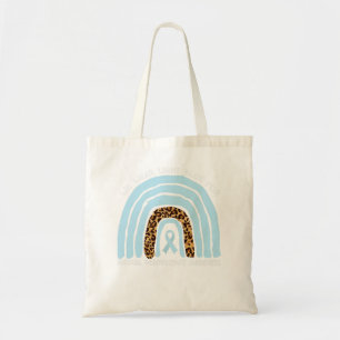 Bolsa Tote Vestimos Insuficiência Adrenal Arco-Íris Azul-Clar