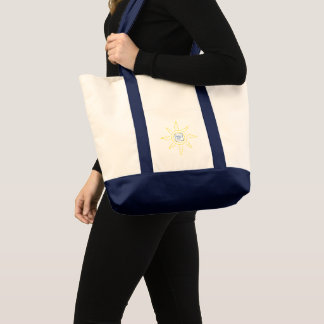 Bolsa Tote Vestir Dia e Noite fora, Sun e Lua personalizáveis