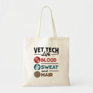 Bolsa Tote Vet Tech Life Sangue Suor e Cabelo