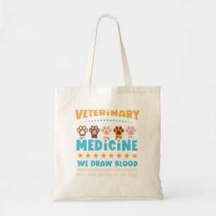 Bolsa Tote Vet Tech Veterinarian Funny Draw Blood
