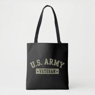 Bolsa Tote Veterano do Exército dos EUA Bandeira Americana Am