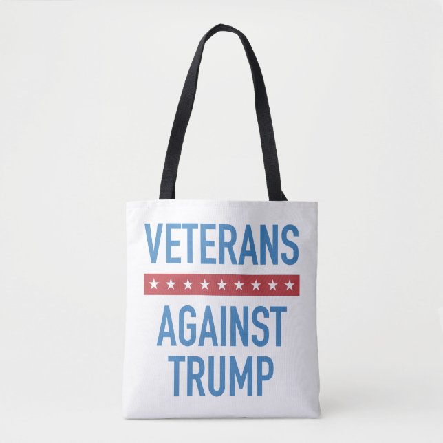 Bolsa Tote Veteranos Contra Trump (Frente)