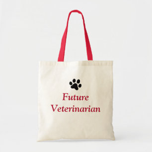 Bolsa Tote Veterinário futuro com impressão preto da pata