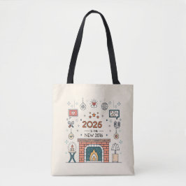 Bolsa Tote Vetor de Cultura Aconchegante 2026 é o Novo 2016