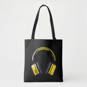 Bolsa Tote Vetor de Vibes Maravilhosos da Cidade do Fone de O