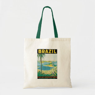 Bolsa Tote Viagem Antiga Rio de Janeiro Brasil Praia Costeira