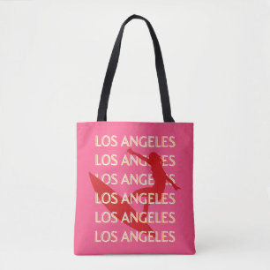 Bolsa Tote Viagem Art de Los Angeles, Califórnia, Viagem Art,