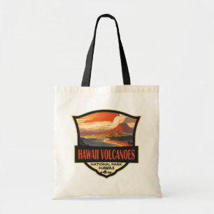 Bolsa Tote Viagem da Ilustração do Parque Nacional dos Vulcõe