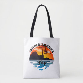 Bolsa Tote Viagem da Mãe e da Filha, Fuga, Férias na Praia