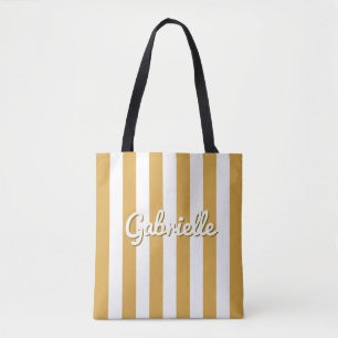 Bolsa Tote Viagem das Garotas do Pôr do Sol de Verão Listrado