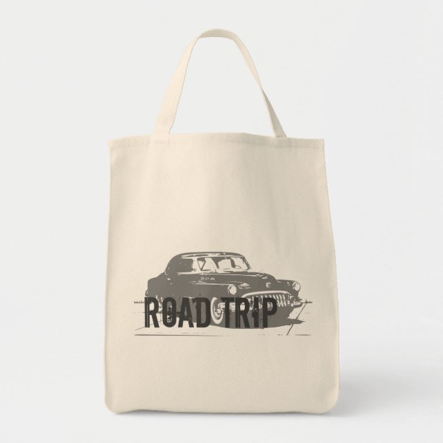 Bolsa Tote Viagem de Carro Antigo (Frente)