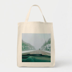 Bolsa Tote Viagem de carro pela Suécia nevada