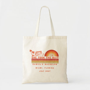 Bolsa Tote Viagem de Fim de Semana com Tema de Pesca Despedid