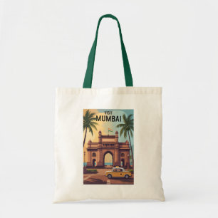 Bolsa Tote Viagem de Ilustração do Gateway da Índia em Bombai