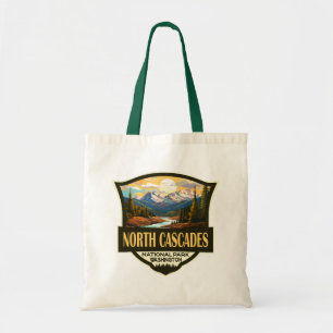 Bolsa Tote Viagem de Ilustração do Parque Nacional de Cascade