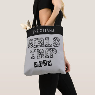 Bolsa Tote Viagem de Meninas 2023 Fim de Semana Personalizado