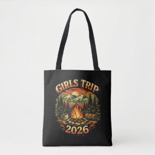 Bolsa Tote Viagem de Meninas 2026 Aventura de Camping