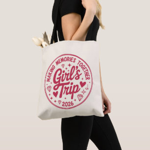 Bolsa Tote Viagem de Meninas 2026 Fazendo Memórias Juntas Men
