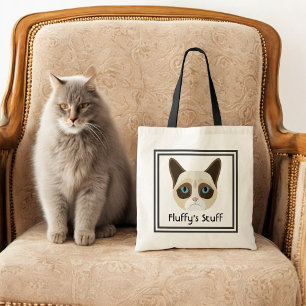 Bolsa Tote Viagem de Pet Moderno de Cartoon de Gato Bonito