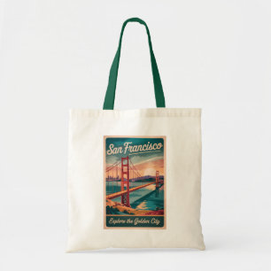 Bolsa Tote Viagem de ponte Ouro de Portão da Califórnia em Sã