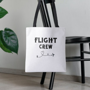 Bolsa Tote Viagem Equipe de Voo Avião Voando Férias Modernas