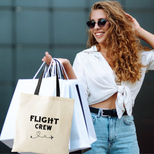 Bolsa Tote Viagem Equipe de Voo Avião Voando Férias Moderno