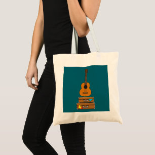 Bolsa Tote Viagem Feliz com Bagagem e Guitarra