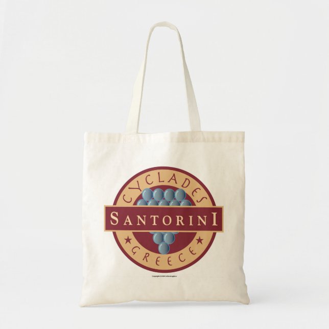Bolsa Tote VIAGEM-Grécia-Santorini (Frente)