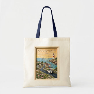 Bolsa Tote Viagem pela Estrada Antiga com Farol Costeiro de C