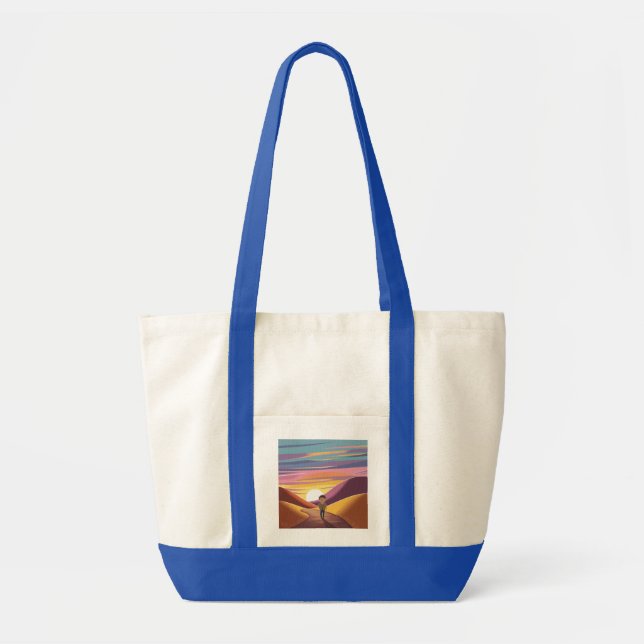 Bolsa Tote Viagem Solitária ao Sunset (Frente)