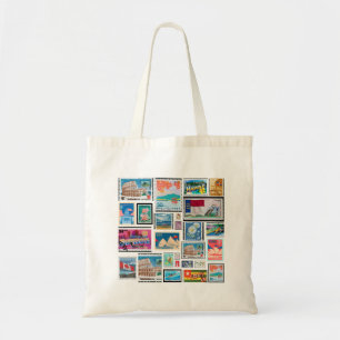 BOLSA TOTE VIAGEM STAMPS TOTE BAG