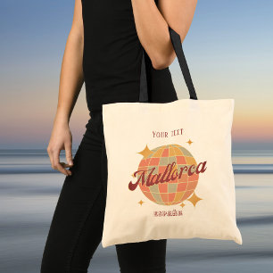 Bolsa Tote Viagens de Espanha de Maiorca Retro Beach