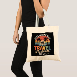 Bolsa Tote Viagens de Praia - Marido e Mulher Parceiros de Vi