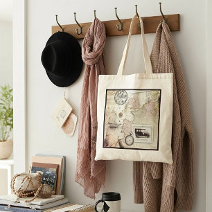 Bolsa Tote Viagens vintage