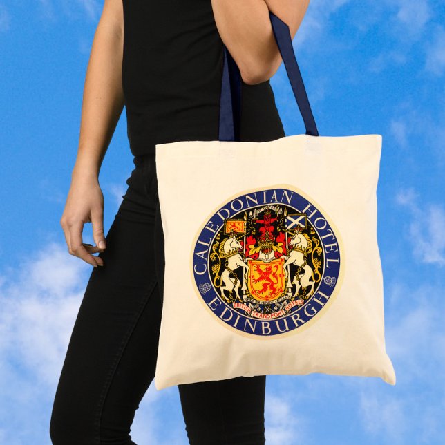 Bolsa Tote Viagens vintage Caledonian Hotel Edinburgh Scotlan (Criador carregado)