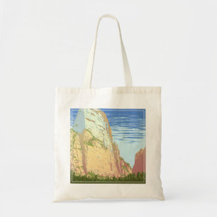 Bolsa Tote Viagens vintage de Poster Para Zion National Park