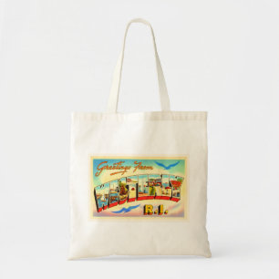 Bolsa Tote Viagens vintage de Souvenir da Ilha de Rhode
