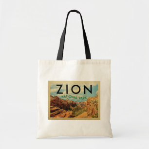 Bolsa Tote Viagens vintage do Parque Nacional Zion