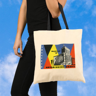 Bolsa Tote Viagens vintage Europa, Varsóvia (Varsóvia),