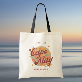 Bolsa Tote Viagens vintage Retro de Cape May New Jersey