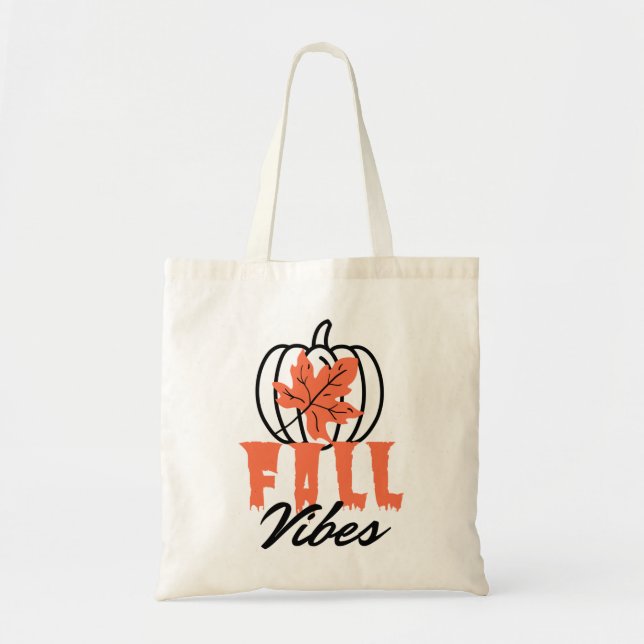 Bolsa Tote Vibes de queda (Frente)