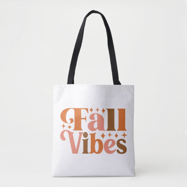 Bolsa Tote Vibes de queda (Frente)