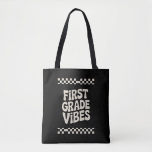 Bolsa Tote Vibes do Primeiro Dia do Primeiro Ano Volta às Aul