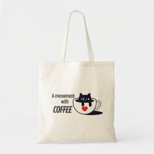 Bolsa Tote Víblias de café católicas - Arte para gatos com so