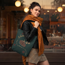 Bolsa Tote Víblias de outono personalizadas