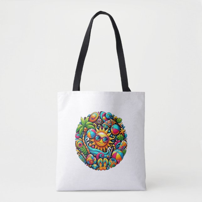 Bolsa Tote Víblias Tropicais (Frente)