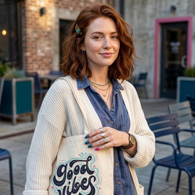 Bolsa Tote Vibrações Boas (Criador carregado)