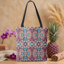 Bolsa Tote Vibrações de Abacaxi Roxo