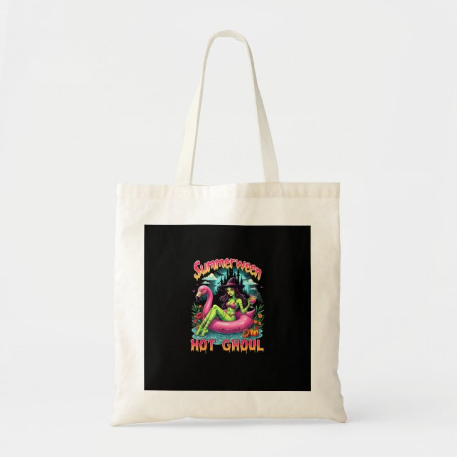 Bolsa Tote Vibrações de bruxa de Summerween Férias engraçadas (Frente)