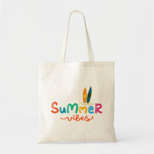 Bolsa Tote Vibrações de Verão de Surf para Mulheres